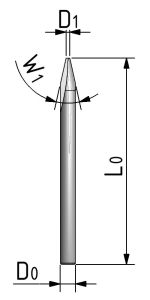 Konische Fräser für Stanz-Rill-Platten